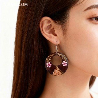 Special Offer Painting Wood Earrings Handmade